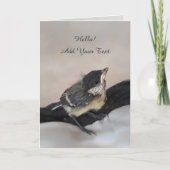 Tidi mijn vogel de Parus Major Kaart (Voorkant)