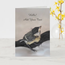 Tidi mijn vogel de Parus Major Kaart