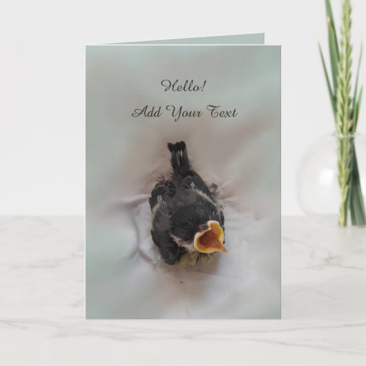 Tidi mijn vogel de Parus Major Kaart (Voorkant)