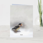 Tidi mijn vogel de Parus Major Kaart (Achterkant)