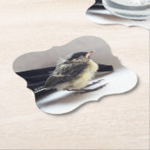 Tidi mijn vogel de Parus Major Kartonnen Onderzetters (Gekanteld)