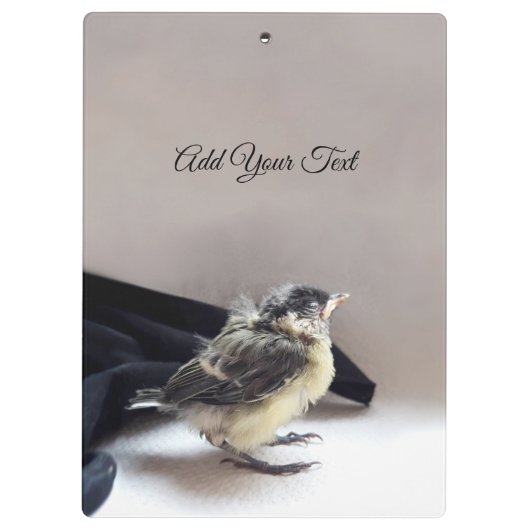 Tidi mijn vogel de Parus Major Klembord (Achterkant)