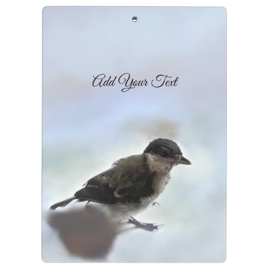 Tidi mijn vogel de Parus Major Klembord (Achterkant)