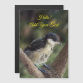 Tidi mijn vogel de Parus Major Magnetic Card (Voorkant / Achterkant)
