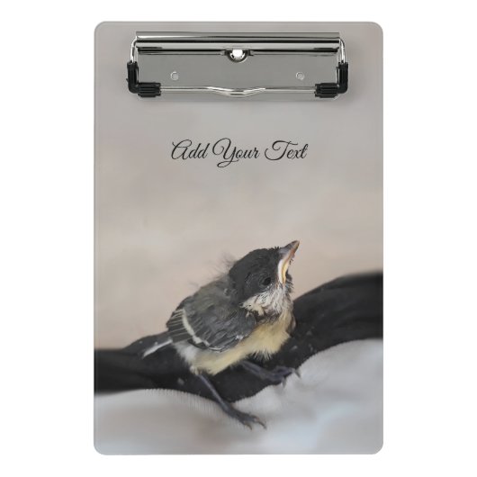 Tidi mijn vogel de Parus Major Mini Klembord (Voorkant)