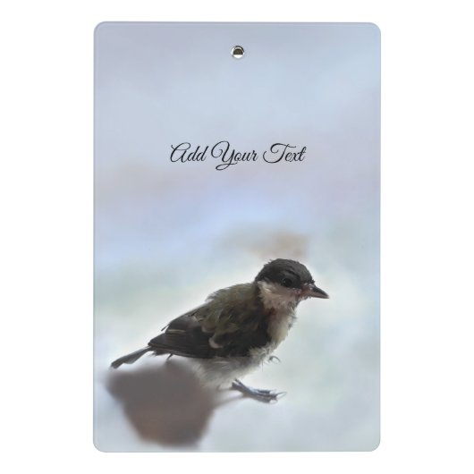 Tidi mijn vogel de Parus Major Mini Klembord (Achterkant)