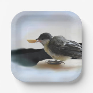 Tidi mijn vogel de Parus Major Papieren Bordje