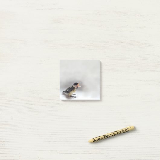 Tidi mijn vogel de Parus Major Post-it® Notes (Op bureau)