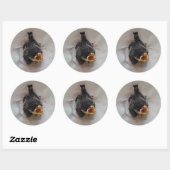 Tidi mijn vogel de Parus Major Ronde Sticker (Vel)