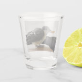 Tidi mijn vogel de Parus Major Shot Glas (Achterkant)