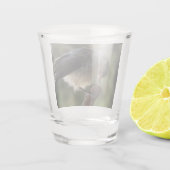 Tidi mijn vogel de Parus Major Shot Glas (Achterkant)