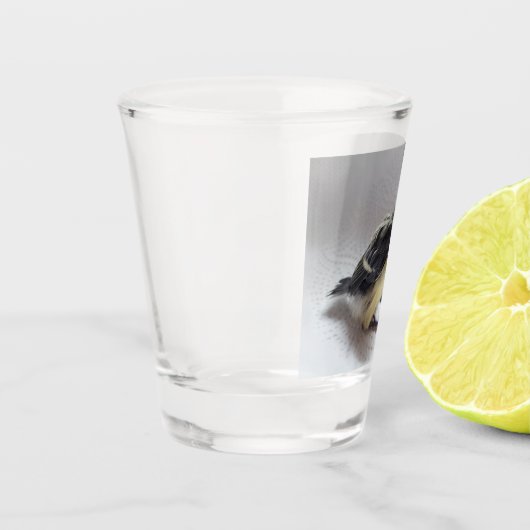 Tidi mijn vogel de Parus Major Shot Glas (Links)