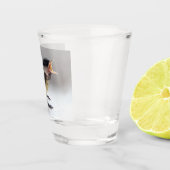 Tidi mijn vogel de Parus Major Shot Glas (Rechts)