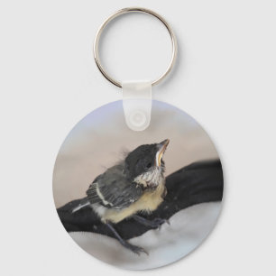 Tidi mijn vogel de Parus Major Sleutelhanger