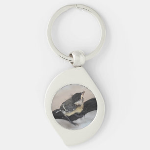 Tidi mijn vogel de Parus Major Sleutelhanger