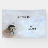 Tidi mijn vogel de Parus Major Spandoek (Horizontaal)