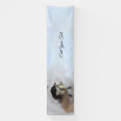 Tidi mijn vogel de Parus Major Spandoek (Verticaal)