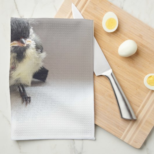 Tidi mijn vogel de Parus Major Theedoek (Quarter Fold)