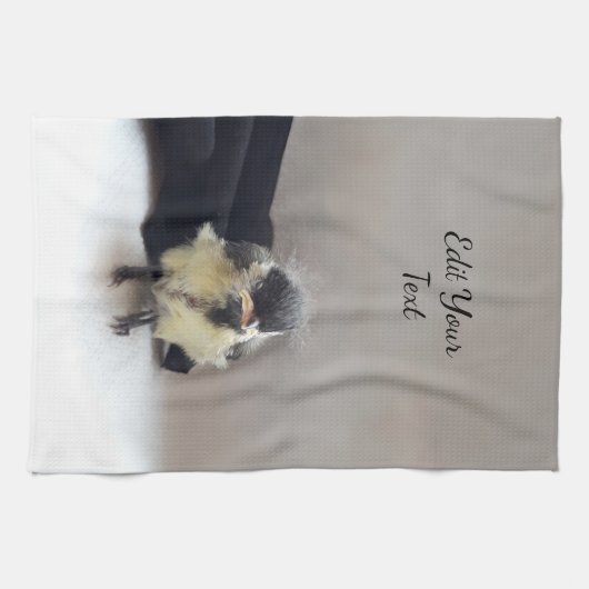 Tidi mijn vogel de Parus Major Theedoek (Horizontaal)