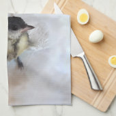 Tidi mijn vogel de Parus Major Theedoek (Quarter Fold)