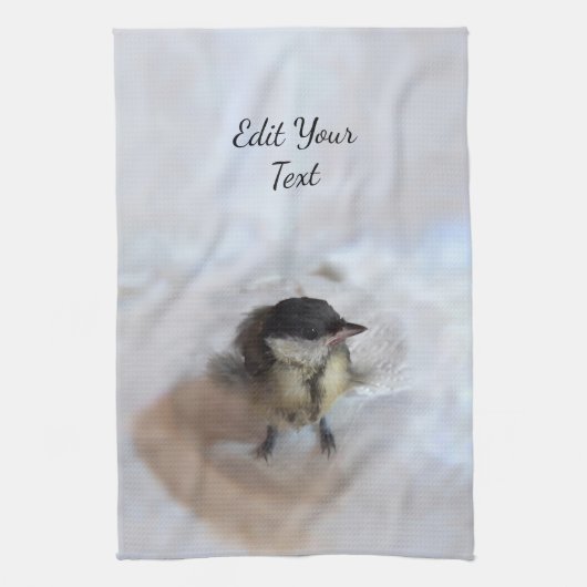 Tidi mijn vogel de Parus Major Theedoek (Verticaal)
