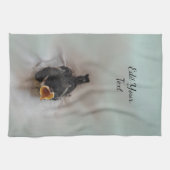 Tidi mijn vogel de Parus Major Theedoek (Horizontaal)