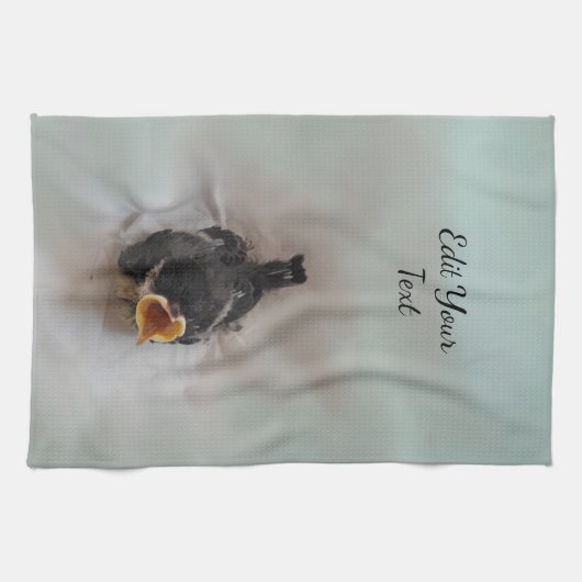 Tidi mijn vogel de Parus Major Theedoek (Horizontaal)