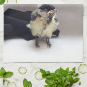 Tidi mijn vogel de Parus Major Theedoek (Gevouwen)