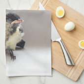 Tidi mijn vogel de Parus Major Theedoek (Quarter Fold)