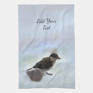 Tidi mijn vogel de Parus Major Theedoek