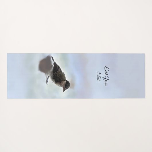 Tidi mijn vogel de Parus Major Yogamat (Achterkant (horizontaal))