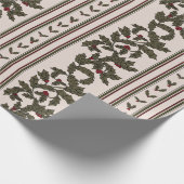 Tidings in Stripes Cadeaupapier (Hoek)