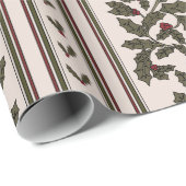 Tidings in Stripes Cadeaupapier (Rol Hoek)