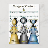 Tidings of Comfort and Joy kerstCarolers Feestdagenkaart (Voorkant)