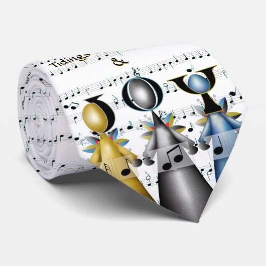 Tidings of Comfort and Joy kerstCarolers Stropdas (Opgerold)