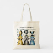 Tidings of Comfort and Joy kerstCarolers Tote Bag (Achterkant)