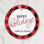 Tidings of Joy | Buffalo Play | kerstcadeau Bedankjes Labels (Achterkant)