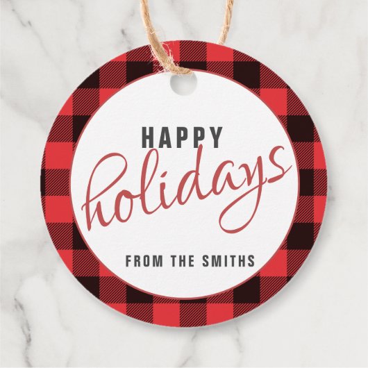 Tidings of Joy | Buffalo Play | kerstcadeau Bedankjes Labels (Achterkant)