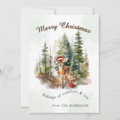 Tidings of Joy Christmas Greeting Card Kaart (Voorkant)