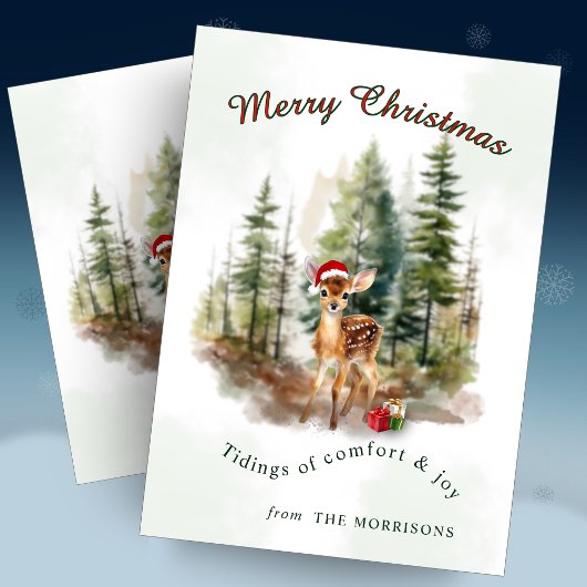 Tidings of Joy Christmas Greeting Card Kaart