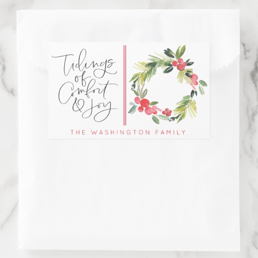 Tidings of Joy kerstfeestay Greeting Sticker (Tas)