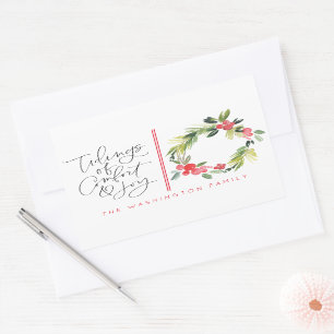 Tidings of Joy kerstfeestay Greeting Sticker