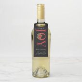 TIDINGS OF JOY RODE KERST POINSETTIA OP ZWART FLESSENHANGER (Op fles)