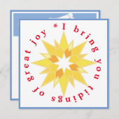 Tidings van grote vreugde Kaart (Voorkant / Achterkant)