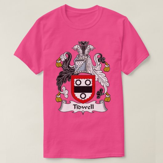 Tidwell Coat of Arms Family Crest  T-shirt (Design voorkant)
