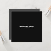 Tidy Black Modern QR-code Kaart (Voorkant / Achterkant in situ)