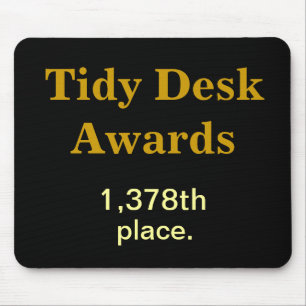 Tidy Desk Awards Cruel Funny CoWorker Joke Muismat