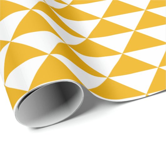 tidy driehoek moderne cadeaupapiermosterd cadeaupapier (Rol Hoek)