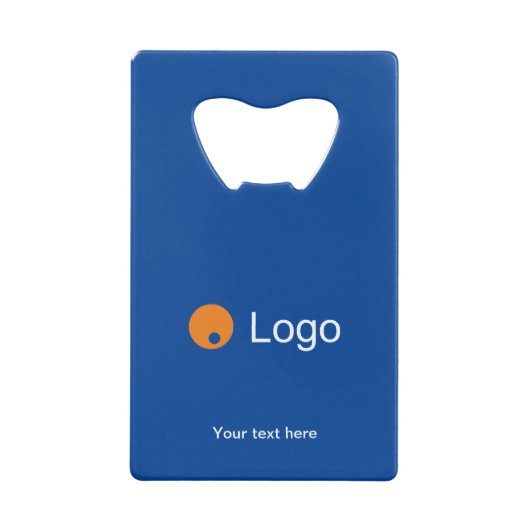 Tidy Monochrome Corporate Creditkaart Flessenopener (Voorkant)