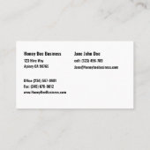 Tidy Tips & Honeybee Visitekaartje (Achterkant)